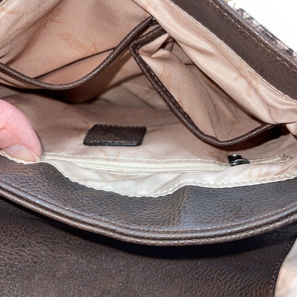 ⭐️M&F Western Angel Ranch Python Messenger Bag Brown - Picture 8 of 16